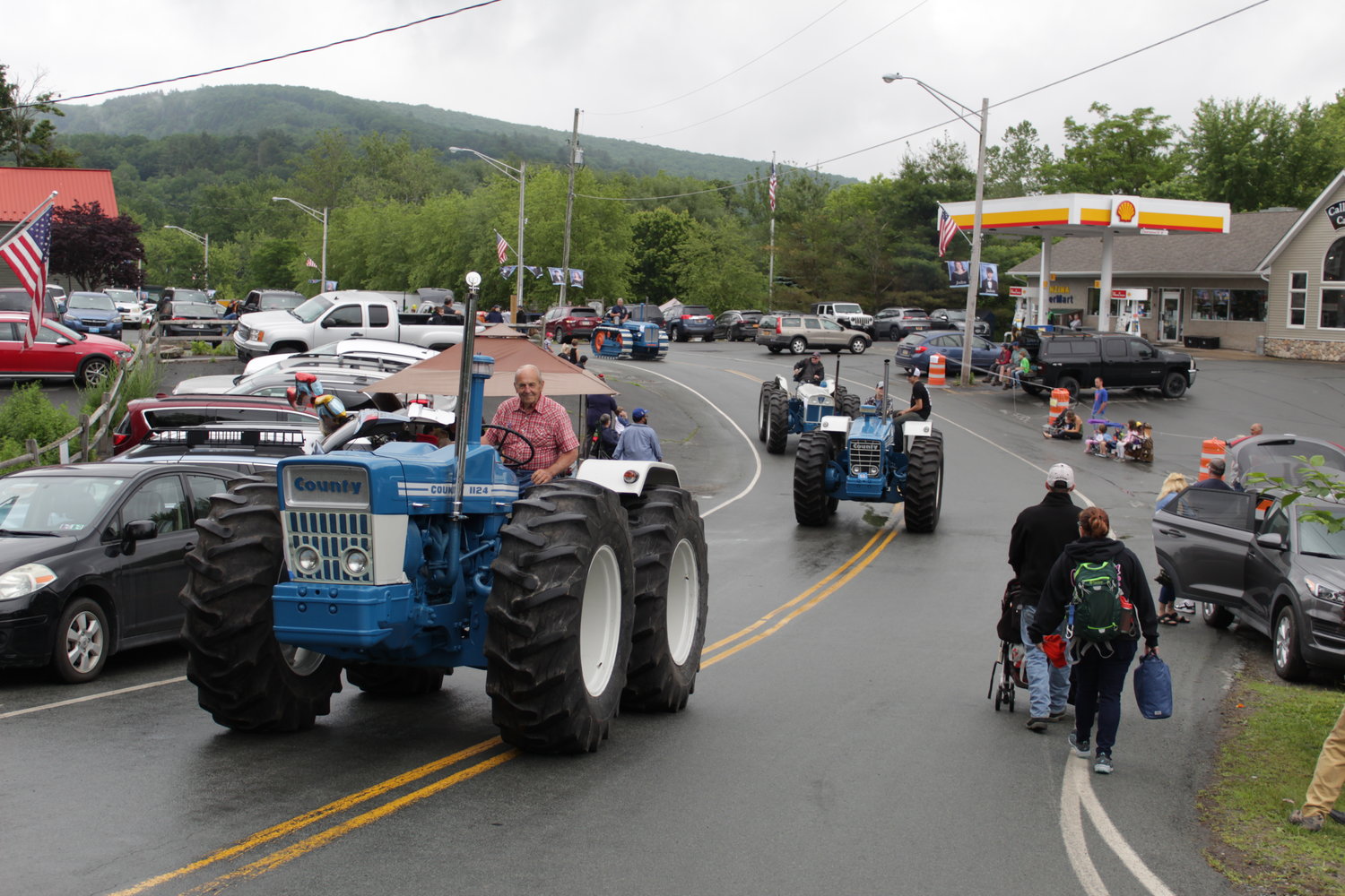 A wet, grey day didn't stop last year's tractor parade.
